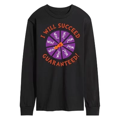 Мужская футболка с длинным рукавом I Will Succeed с рисунком 