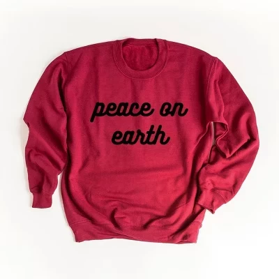 Женский свитшот Simply Sage Market Peace On Earth, кардинал