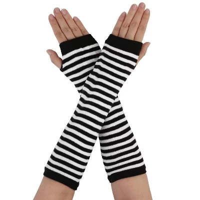 Женские митенки Unique Bargains до локтя, черные