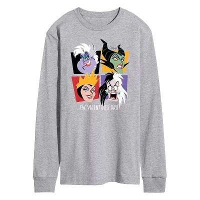 Мужская футболка с длинным рукавом Evil Queens и графическим рисунком athletic heather