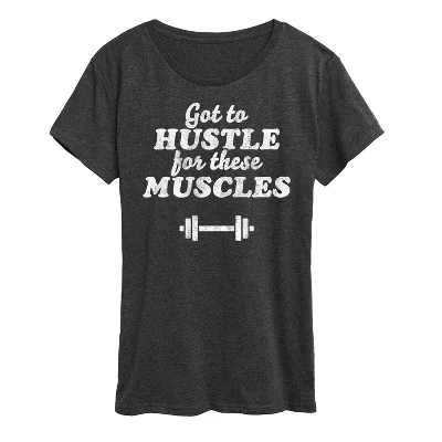 Женская футболка Instant Message Got To Hustle, темно-серый