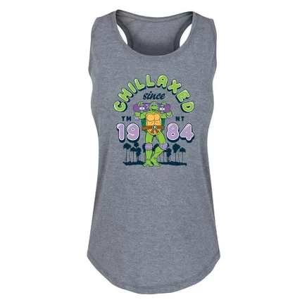 Women's -  - Chillaxed Since 84 Graphic Racerback Tank heather grey