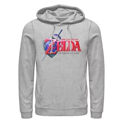 Мужская толстовка с капюшоном Legend of Zelda Ocarina of Time athletic heather
