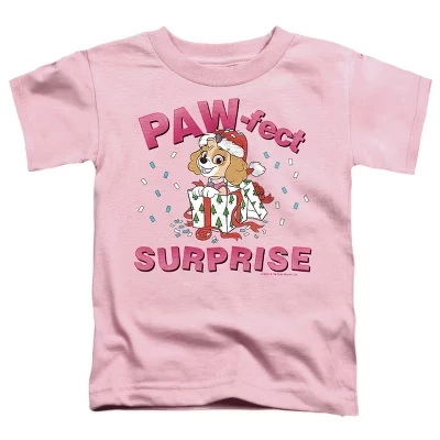 Футболка для маленьких мальчиков Paw Patrol The Paw-Идеальный Рождественский подарок Скай, розовая