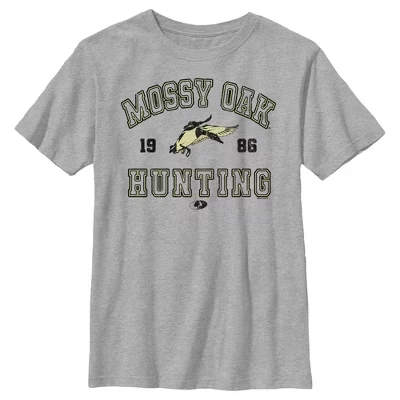 Футболка для мальчиков Mossy Oak 1986, серый меланж