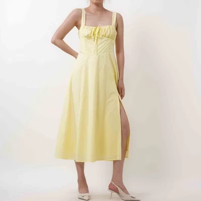 Женское платье Iris Fashion Cherie Code, плиссе, сливочное