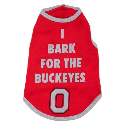 Футболка для собак The Worthy Dog Buckeyes, алая