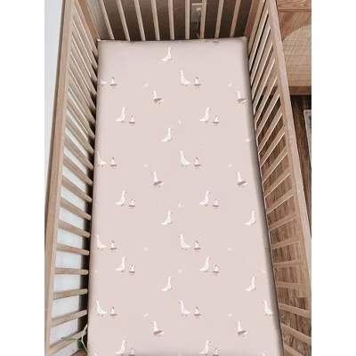 простыня для детской кроватки günamüna® - Beauty tutu goose