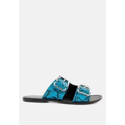 Женские сандалии Rag & Co. Kelly с пряжками, синие