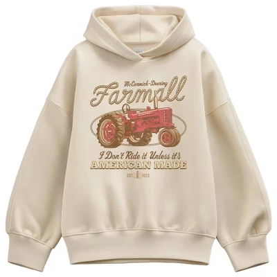 Женское худи Case IH Farmall American Made, кремовое