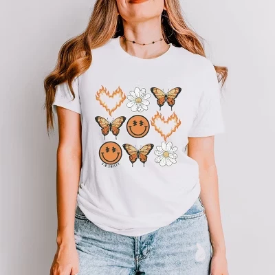 Унисекс-футболка Simply Sage Market Butterfly, белая