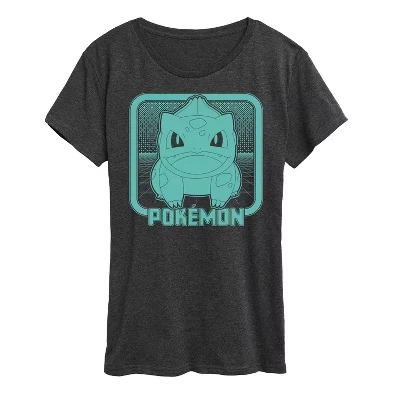 Женская футболка Pokémon Bulbasaur, графитовая