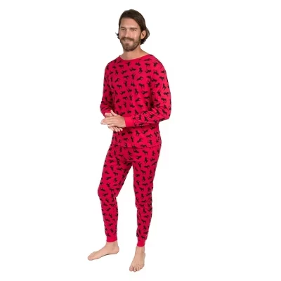 Мужская хлопчатобумажная пижама в клетку Buffalo Plaid - Buffalo Check Пижама moose