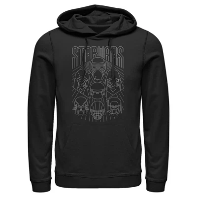 Мужское худи Star Wars Dark Side Streak, черное