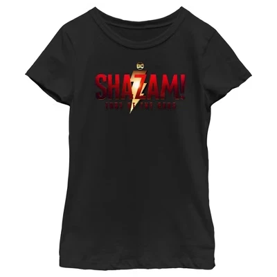 Футболка для девочек Shazam! Ярость богов, черная