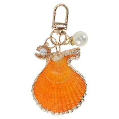 Подвеска для сумки Unique Bargains, ракушка, оранжевая