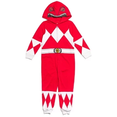 Детский комбинезон Power Rangers на молнии, красный