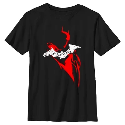 Футболка для мальчиков DC Comics The Batman, граффити, черная