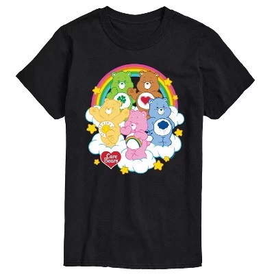 Мужская футболка Care Bears Group On Clouds, черная