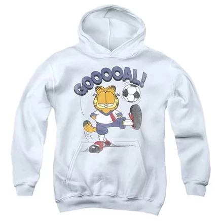 Худи для мальчиков Garfield «Soccer Goal», белое