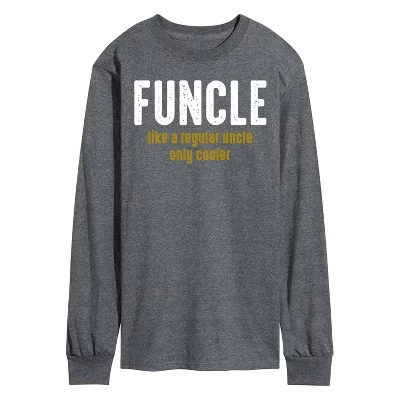 Мужская футболка Funcle Definition с длинным рукавом и графическим рисунком heather charcoal