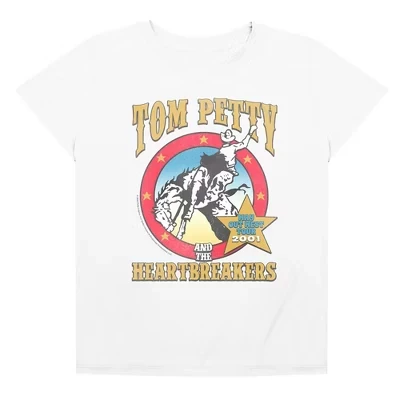 Женская свободная футболка из джерси Tom Petty Way Out West Triblend, белая