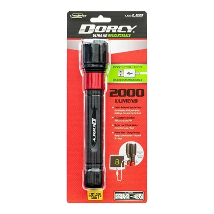 Фонарь Dorcy 2000 лм, USB, пауэрбанк