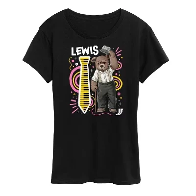 Женская футболка IF Movie Lewis Bear Keyboard Tie, черная