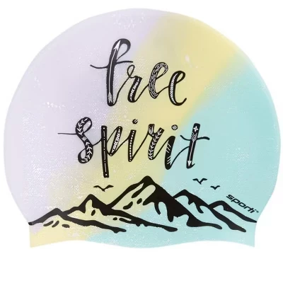 Силиконовая шапочка Sporti Free Spirit, синяя