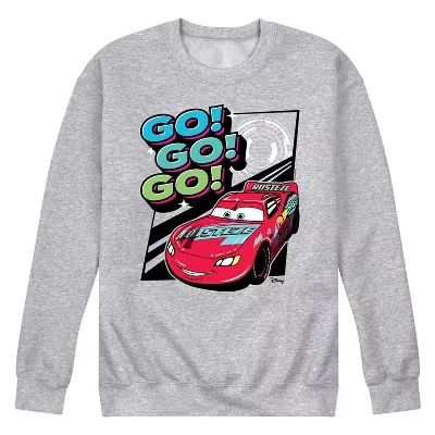 Мужская флисовая толстовка на молнии McQueen Go Go Go с графическим принтом athletic heather