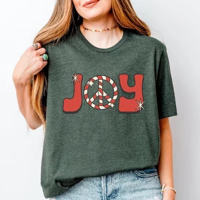Футболка с коротким рукавом Joy Peace Sign forest