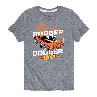 Футболка для мальчиков Hot Wheels Rodger Dodger, серая
