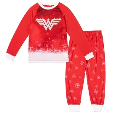 Детский пижамный комплект DC Comics Wonder Woman, красный