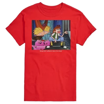 Мужская футболка Hey Arnold Stoop Kid, красная