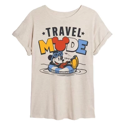 Женская футболка с объемным рисунком Travel Mode Mickey birch
