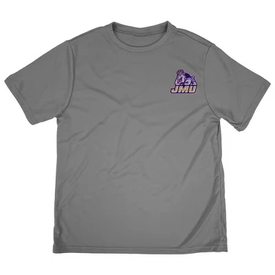 Футболка для мальчиков NCAA James Madison, угольная