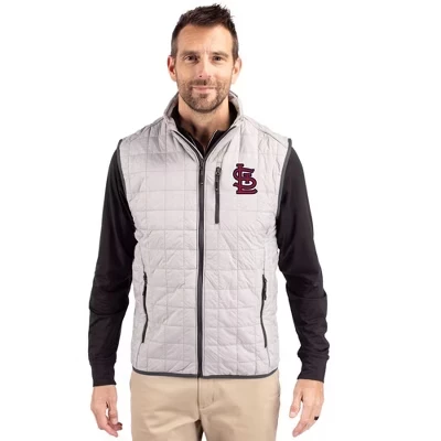 St Louis Cardinals Rainier PrimaLoft® Мужской утепленный жилет-фугу с эко-изоляцией на молнии для больших и высоких мужчин.