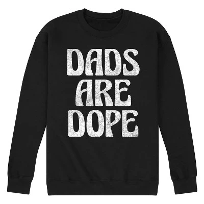 Мужская флисовая толстовка Dads Are Dope с графическим рисунком, черный