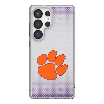 Льняной прозрачный чехол для мобильного телефона NCAA ACC Universities для Samsung Galaxy clemson tigers