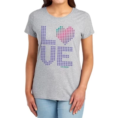 Women's Litebrite Love T-Shirt athletic heather