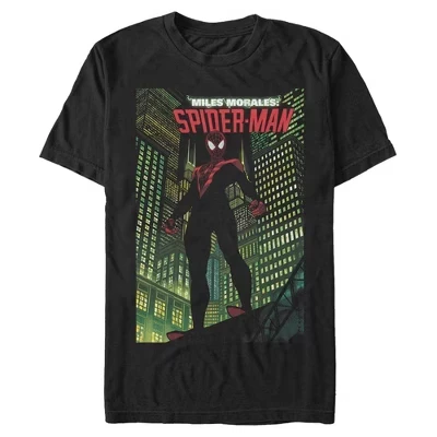 Мужская футболка Marvel Майлз Моралес, черная