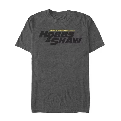 Мужская футболка Fast & Furious Hobbs & Shaw, серая