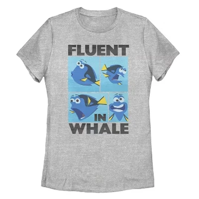 Женская футболка Fluent in Whale athletic heather