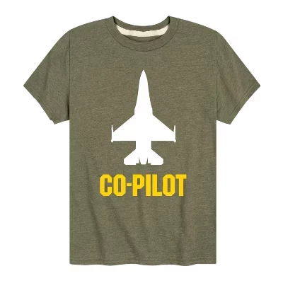 Футболка Pilot Co с коротким рукавом и графическим рисунком heather military green