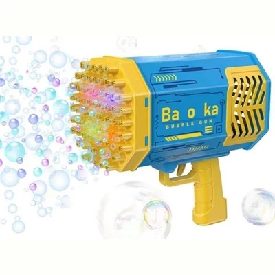 Ссылка готова. Набор. Играйте! Автомат для мыльных пузырей Giant Bazooka Toy с 69 отверстиями, автоматический для детей и взрослых всех возрастов, Отлично подходит для использования в помещении и на открытом воздухе, синий