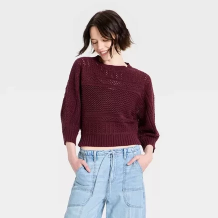 Женский свитер Universal Thread Dolman, бордовый