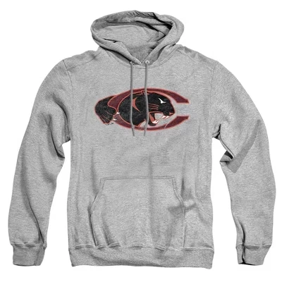 Мужская толстовка с капюшоном Athletic heather с логотипом начальной школы Claflin University Distressed Primary