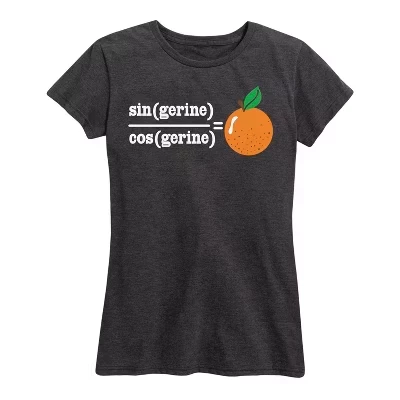 Женская футболка с коротким рукавом Sin Gerine Cos Gerine Tangerine с графическим рисунком heather charcoal