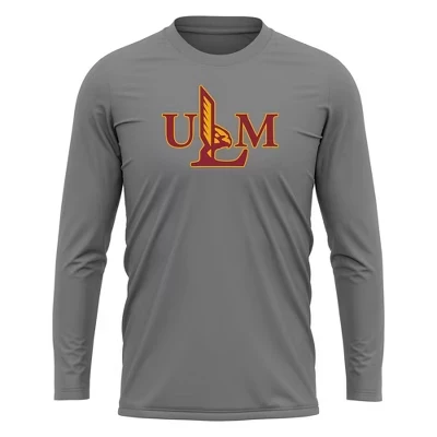 Мужской лонгслив NCAA Louisiana Monroe, угольный