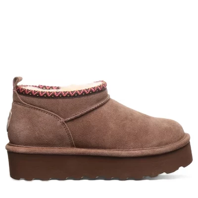 Женская футболка BEARPAW в стиле ретро Super Shorty Deco cocoa